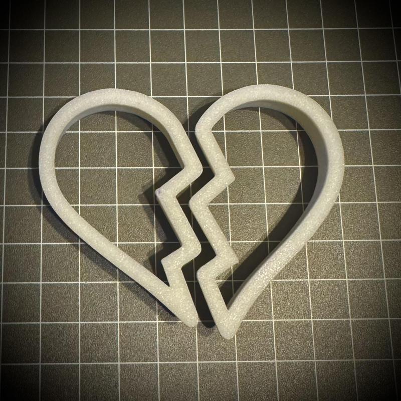 Best Friends Linked Hearts Cookie Cutter