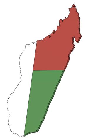 Madagascar Country Magnet (parametric)