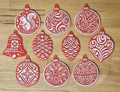 Christmas Balls Set 01 for tree decoration