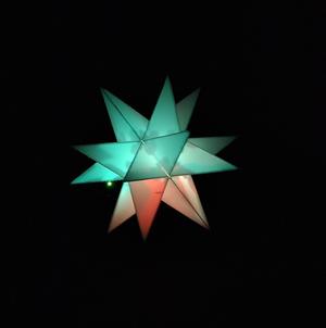 Glueless hollow XMas Star