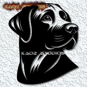 black lab dog wall art labrador wall dcor 2d puppy dog decoration