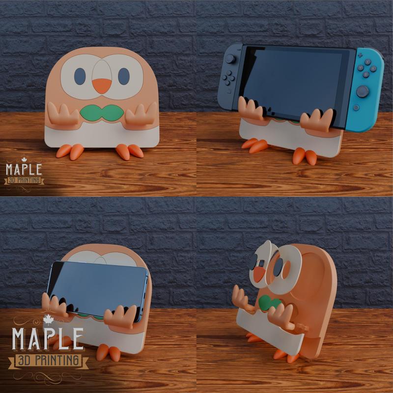 Rowlet Phone/Switch Holder - Pokemon