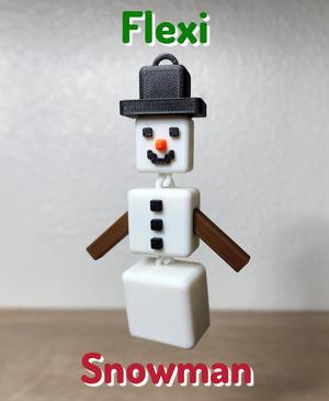 Flexi Print in Place Snowman - Christmas 2024