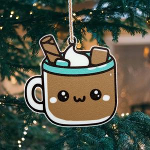 Cute Kawaii Hot Cocoa Ornament