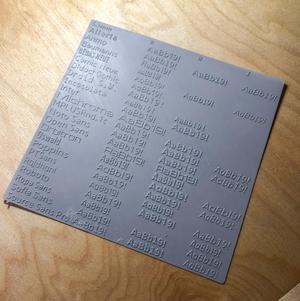 onshape sans font test/demo (parametric)