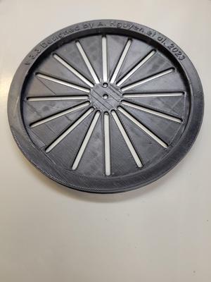 Spiral Gradient Dilution Plate Stencil