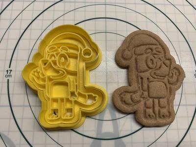 Bluey christmas cookie cutter