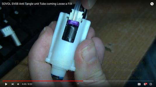 SOVOL SV08 Anti Tangle unit. No FixTube coming Loose a FIX : FALSE POSITIVES