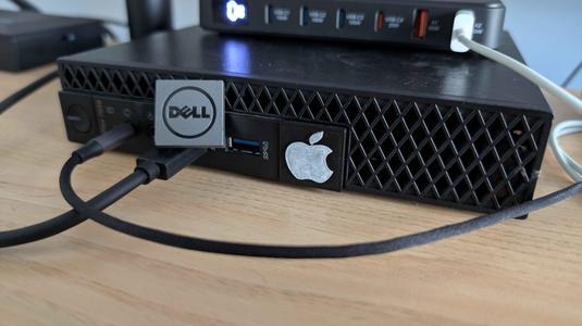 Dell Optiplex MFF Apple Faceplate Badge