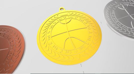 Basketball 1st,2nd,3rd place medals