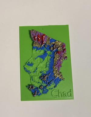 Topographic Map of Chad