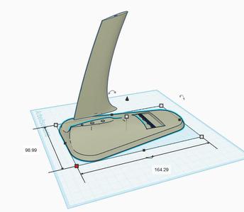 Modell Aircraft Stand 2 parts for easy printing