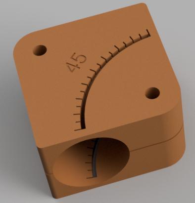 70mm pipe bend / elbow cutting jig