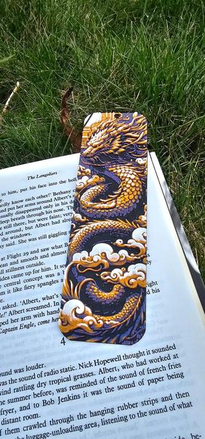 Purple dragon Bookmark