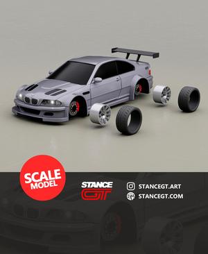 BMW M3 GTR e46 | SCALED 1/64 | Model kit car