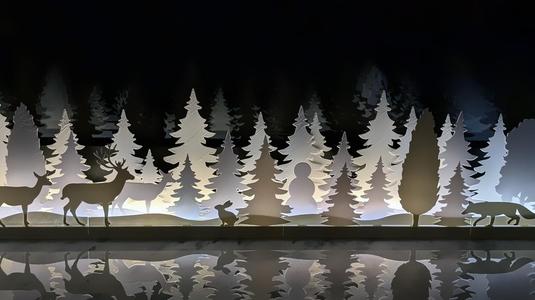 Christmas silhouette Light