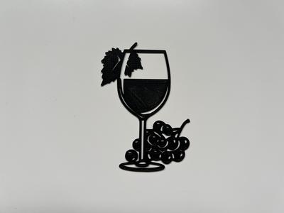 Glass Of Wine Wall Art #1