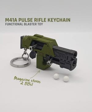 M41A Pulse Rifle Keychain — Functional Blaster Toy