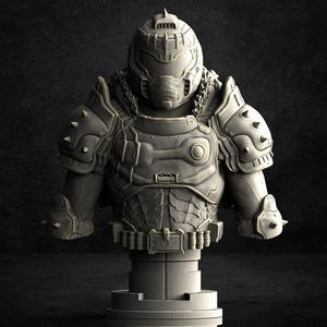 Doom Guy bust - Dark Ages (Pre-Supported)