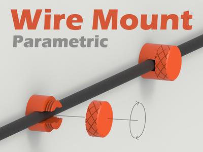 Electric Wire Wall Mount Collection - 8 Variations ( Parametric )