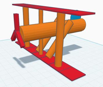 Biplane Low Poly No Supports Free Model
