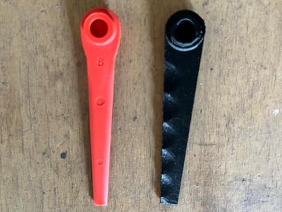 Replacement blades for BOSCH EasyCut string trimmer
