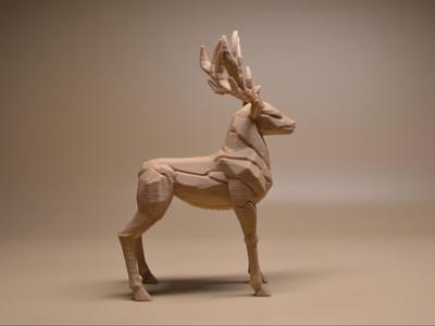 Stone effect stag