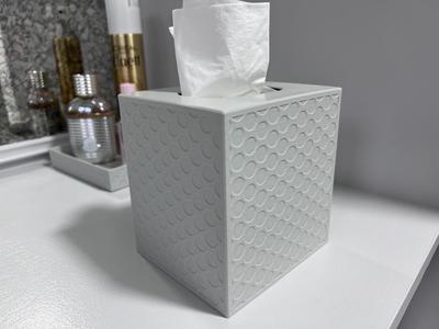 Circle Pattern Tissue Box Cover - To Fit 115 x 101 x 122 mm Tissue Box