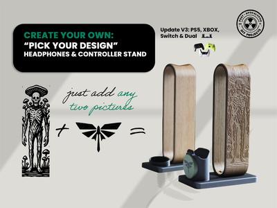 Create your own: Themed Headset Controller Stand 