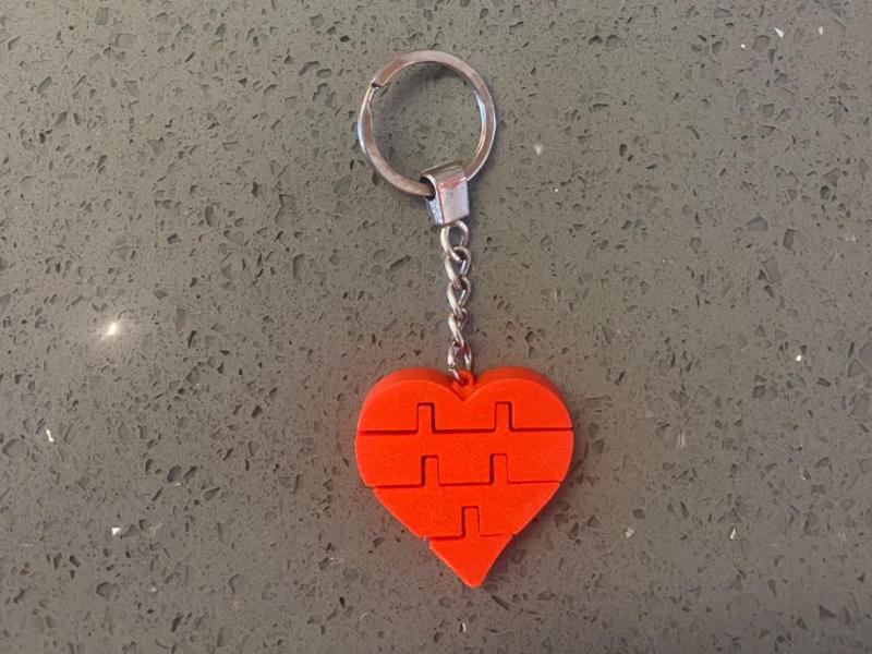 heart keychain