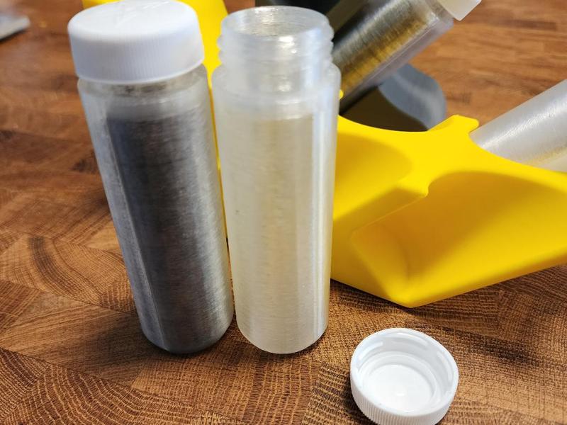 Coffee Dose Bottles and Stand