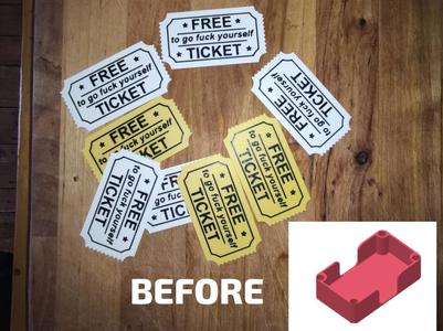 Free ticket holder