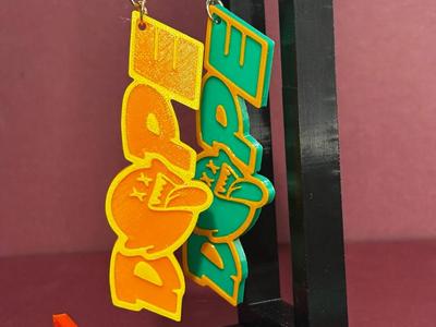 DOPE stun motorcycle keychain sticker