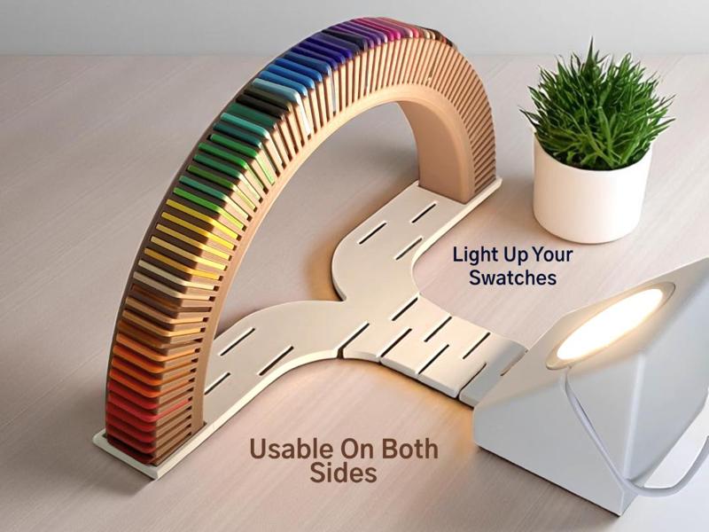 Rainbow Swatch Holder – Lamp Edition
