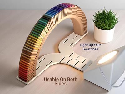 Rainbow Swatch Holder – Lamp Edition