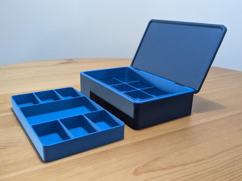 Beautiful Box with Hex Pattern and Lid on Hinges