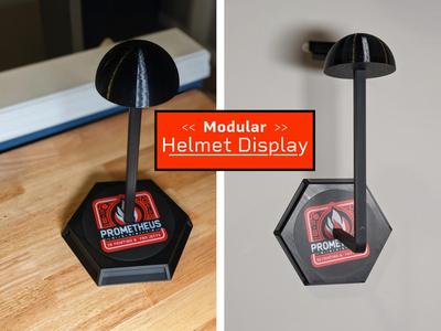 Modular Helmet Display w/Interchangeable Inserts