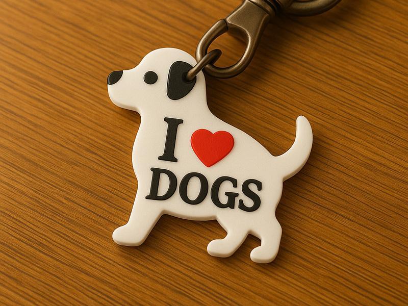 Keychain I Love Dogs