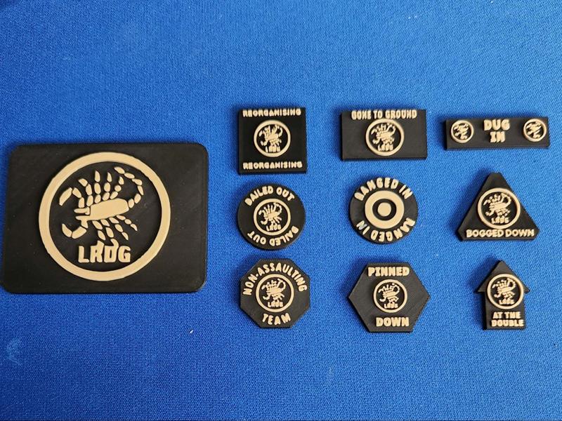 LRDG (Long Range Desert Grp) Flames of War Tokens