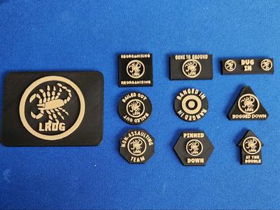 LRDG (Long Range Desert Grp) Flames of War Tokens