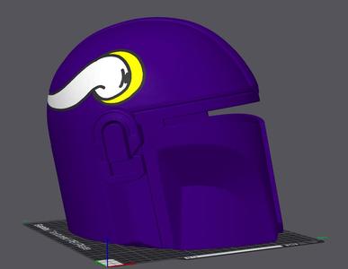 Minnesota Vikings Mandalorian Helmet
