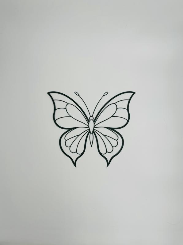 Butterfly motif wall art