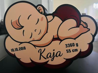 Baby Girl nursery Led Lamp personalized 