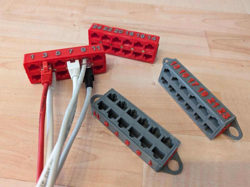 RJ45 dummy Patch-Panel for switch swapping 