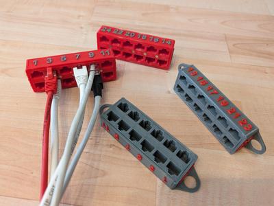 RJ45 dummy Patch-Panel for switch swapping 