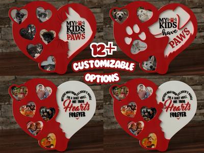 Diversity Hearts - Customizable Photo Frame