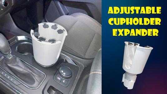 Adjustable Cupholder Expander (No Supports)