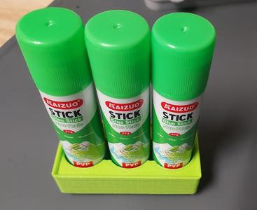 Gridfinity X3 25mm Glue Stick Holder.stl