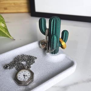 Cactus Jewelry Pocket Emptier, Desk Organizer Design