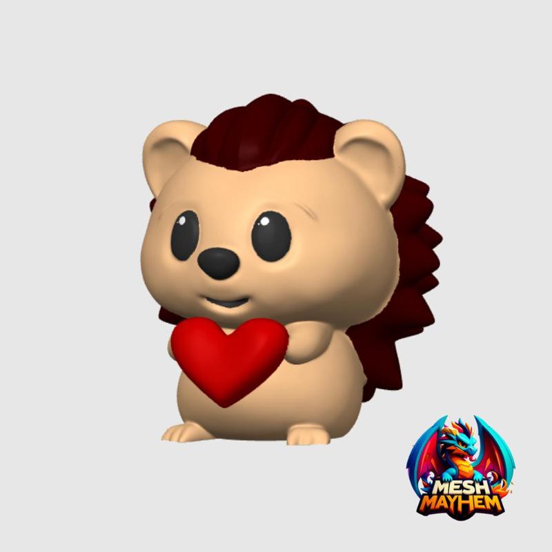 Cute Valentine's Hedgehog